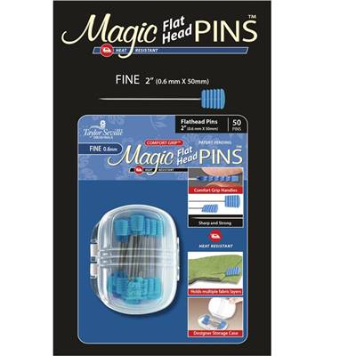 EPINGLES A TETE PLATE "FINE" MAGIC PINS - BOITE DE 50 